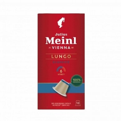 Julius Meinl Kapsulės Lungo Classico, 10 x 5,6 g