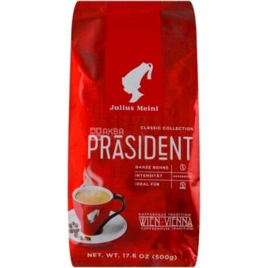 Kavos pupelės Julius Meinl PK Prasident, 500 g