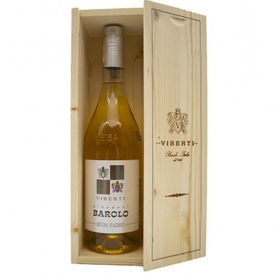 VIBERTI Grappa di Barolo Buon Padre Single wooden Box 0,7 l 1