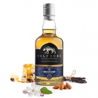 WOLFBURN LANGSKIP SINGLE MALT SCOTICH WHISKEY 7 Years, 0,7 l