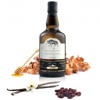 WOLFBURN MORVEN SINGLE MALT LIGHTLY PEATED SCOTCH WHISKEY 7 Years, 0,7 l