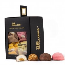 Zefyrai Mallows Caramel Filled Gift Box 16 pcs su šokoladu (dovanų dėžutė)